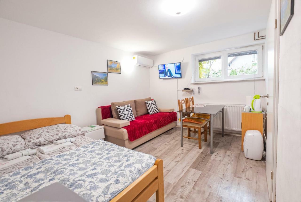 Newly Renovated Studio With Air Conditioner & Free Parking Ljubljana Eksteriør billede